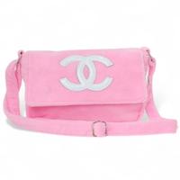 CHANEL Borsa originale NUOVA in ciniglia rosa