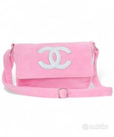 CHANEL Borsa originale NUOVA in ciniglia rosa