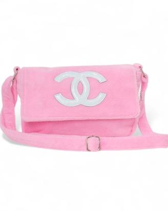 CHANEL Borsa originale NUOVA in ciniglia rosa
