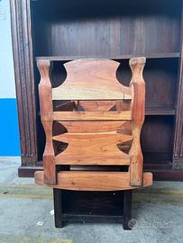 Culla in Legno Massello con Sponde Sagomate