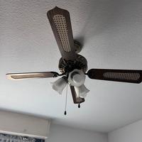 2 lampadari con ventilatore