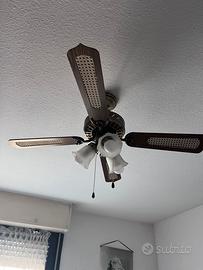 2 lampadari con ventilatore
