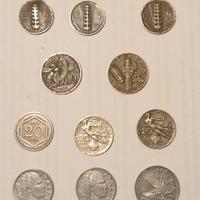 Lotto 11 monete Regno d’Italia (1918–1942)