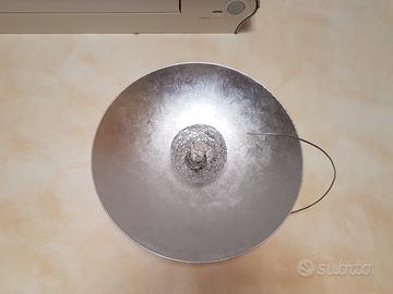 Applique Ideal Lux Satellite argento d48cm parete