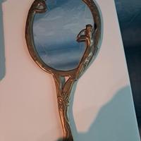 specchio antico in ottone