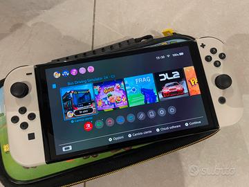 Nintendo switch OLED bianca + Dock + Custodia