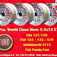 4 pz. cerchi Fiat/Alfa/Autobianchi WCHE 5.5x13 ET7