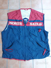 Gilet NORTH SAILS rosso, azzurro e bianco L
