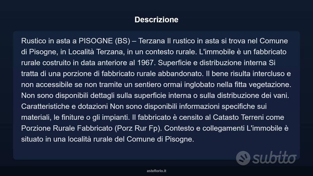 Immobile in asta di 30 m² a Pisogne - Vista 2