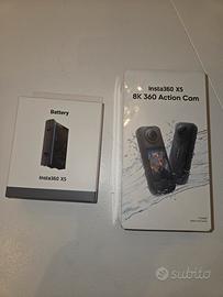 Insta360 X5 sigillata + Cover obbiettivi