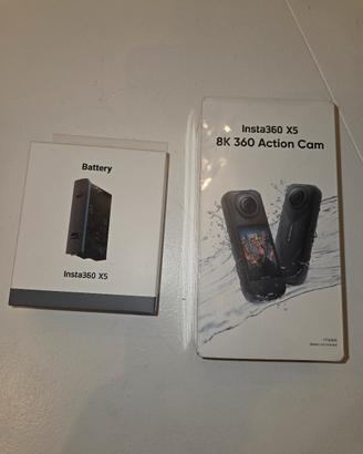 Insta360 X5 sigillata + Cover obbiettivi