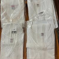 4 canottiere donna con pizzo taglia 4 nuove