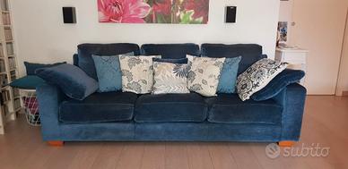 divano 4 posti in vera piuma d'oca 