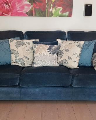 divano 4 posti in vera piuma d'oca 