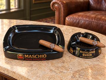 Posacenere vintage sigari Maschio e Highland Queen