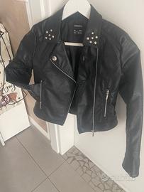 Giacca similpelle nera