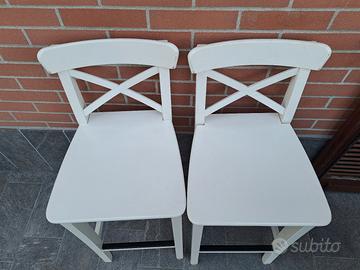 coppia  sgabelli altezza 63 cm