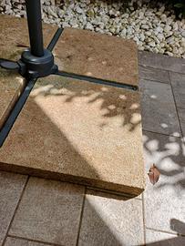 Piastra base cemento per ombrellone