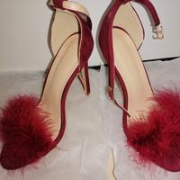 Décolleté velluto fucsia 