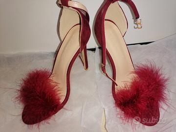 Décolleté velluto fucsia 