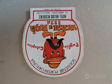 adesivo vintage porta fortuna 