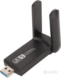 scheda rete USB 1300Mbps 2.4G/5.8G WiFi Adattatore