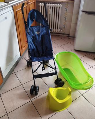 Passeggino, vaschetta e vasino