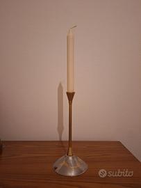 Candeliere Vintage Elegant Silver Acciaio Inox24kt