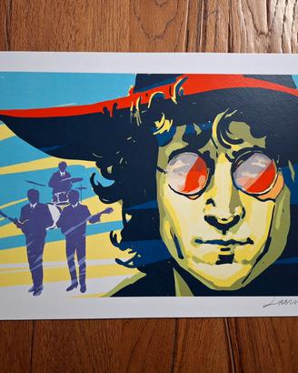 Tanino Liberatore The Beatles stampa firmata
