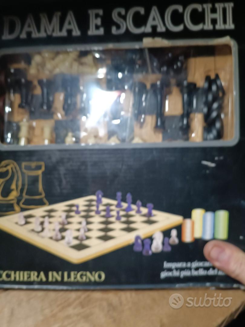 Scacchiera vintage per il gioco degli scacchi e dama in legno – The House of Vintage