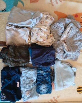 Lotto bimbo neonato 3-6 mesi 17 pezzi + omaggio