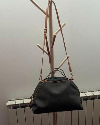 Borsa Borbonese con tracolla in pelle