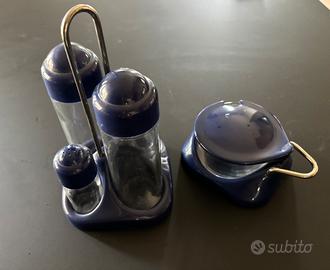 Set formaggera, olio, aceto, sale e pepe