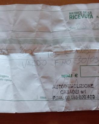 Buono per demolizione