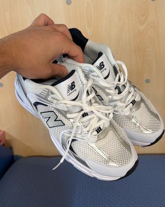 New balance 530 Bianche/Grigie/Argento - Nuove!
