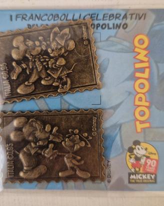 Francobolli celebrativi 90 anni di Topolino