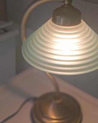 Lampada da tavolo vintage touch 3 livelli Ottone 