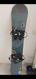 tavola snowboard ride 158 con attacchi