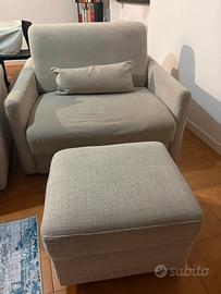 Set Poltrona letto + pouff Poltronesofa