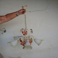 Lampadario camera 5 luci e 2 lampade comodino