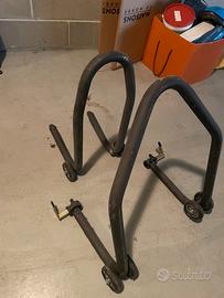 coppia di cavalletto ant + post moto