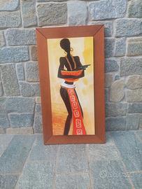 Quadro africano legno