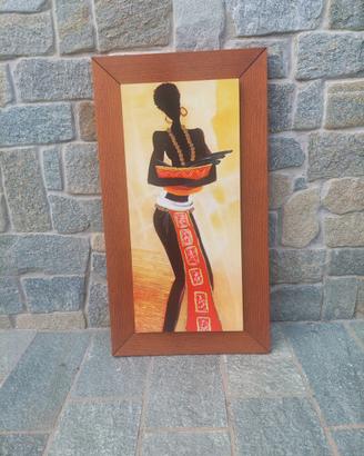 Quadro africano legno