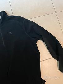 Felpa pile nera Decathlon