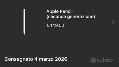Apple Pencil 2° generazione