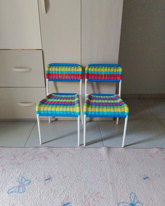 sedie bimbi colorate IKEA nuove sedioline