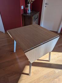 Tavolo con ribalte IKEA PS 2012 bambù/bianco