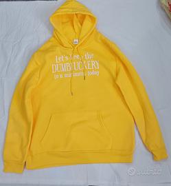 Felpa con Cappuccio Gialla – Taglia M
