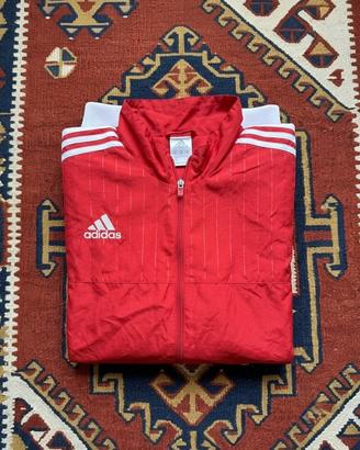 🔴Giacca a vento Adidas Rossa-Taglia XL