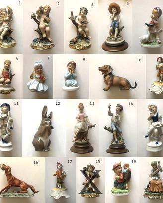 Capodimonte n. 20 statue ceramica ceramiche ORIG